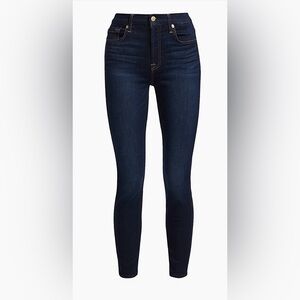 7 For All Mankind “The Skinny” Jeans in Darkest Denim
